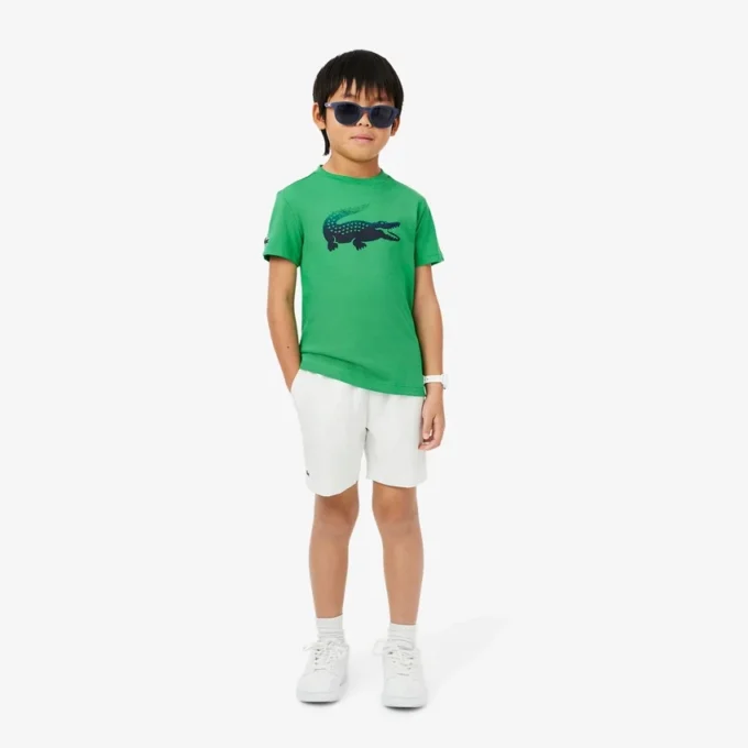 Çocuk Lacoste X Daniil Medvedev Ultra Dry Tişört