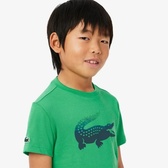 Çocuk Lacoste X Daniil Medvedev Ultra Dry Tişört