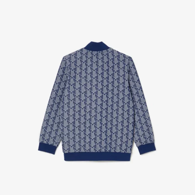 Çocuk Yüksek Yakalı Fermuarlı Paris Monogram Sweatshirt