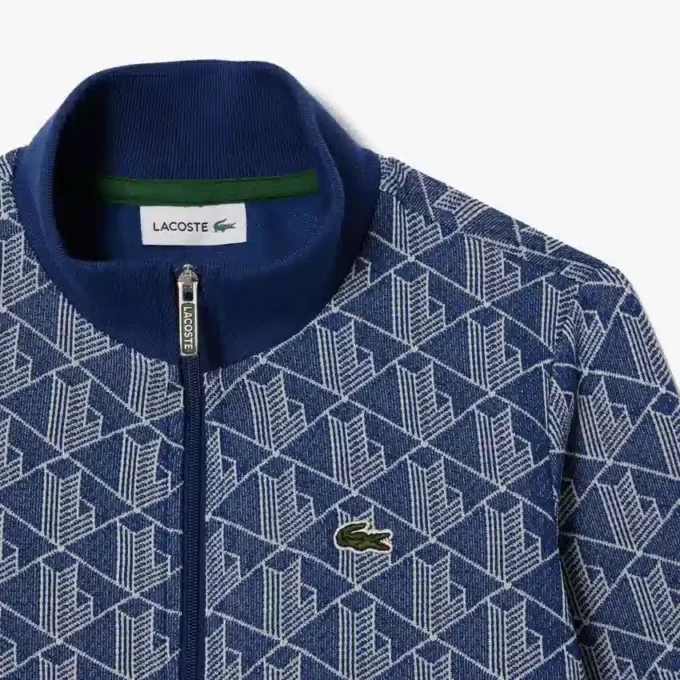 Çocuk Yüksek Yakalı Fermuarlı Paris Monogram Sweatshirt