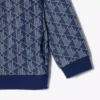 Çocuk Yüksek Yakalı Fermuarlı Paris Monogram Sweatshirt