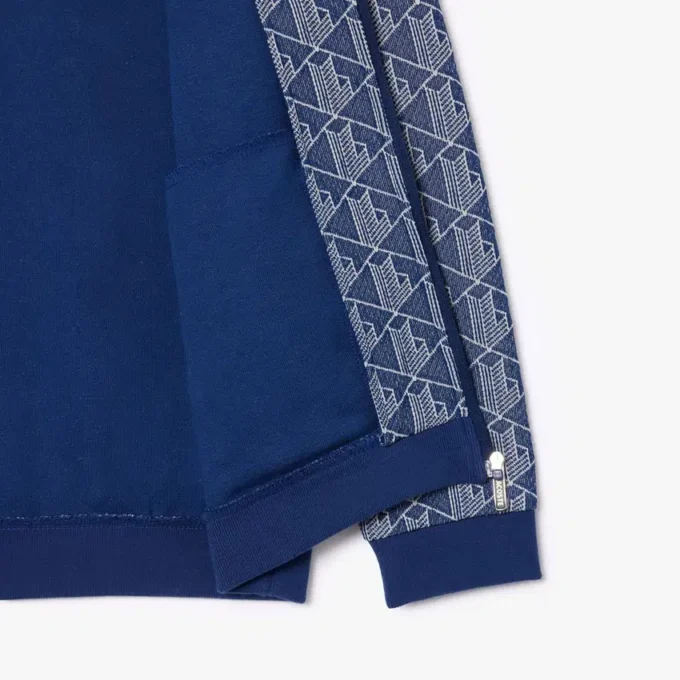 Çocuk Yüksek Yakalı Fermuarlı Paris Monogram Sweatshirt