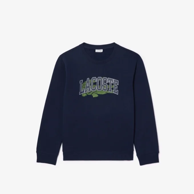Çocuklar İçin Timsah Desenli Polar Sweatshirt