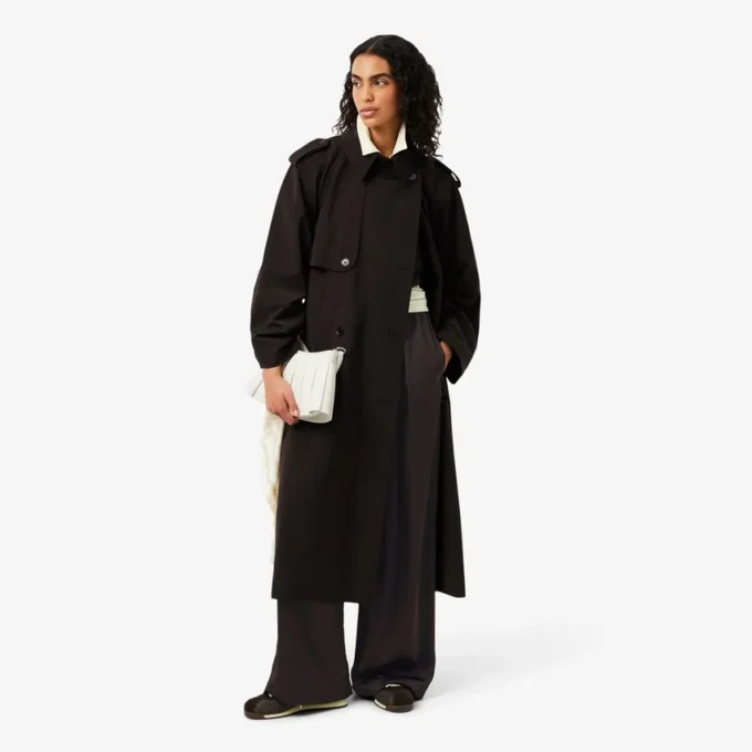 Oversize Elastik Saten Pantolon