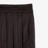 Oversize Elastik Saten Pantolon