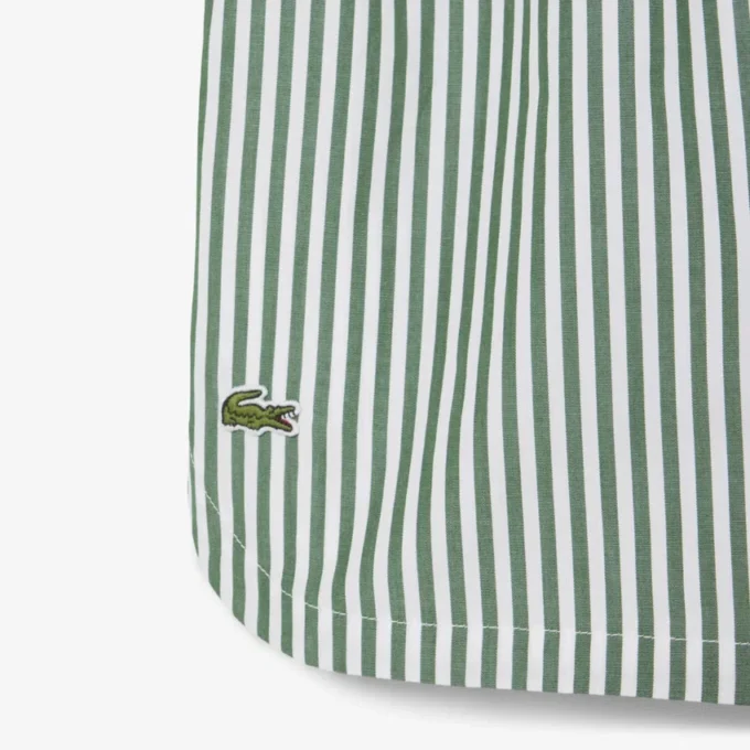 Oversized Çizgili Poplin Pijama Takımı