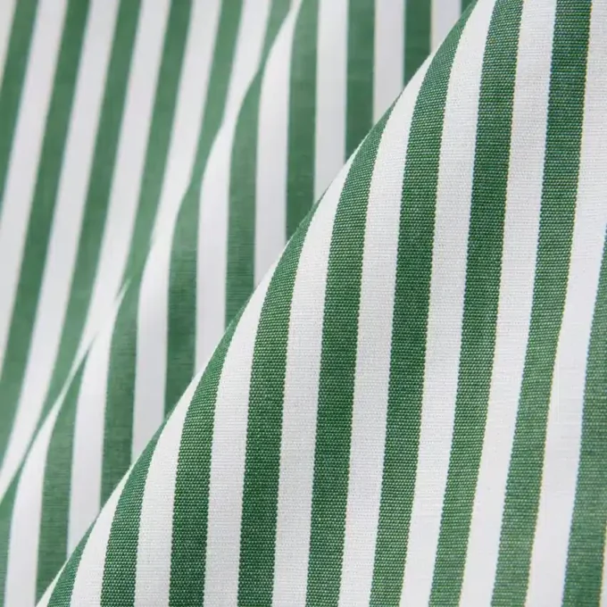 Oversized Çizgili Poplin Pijama Takımı