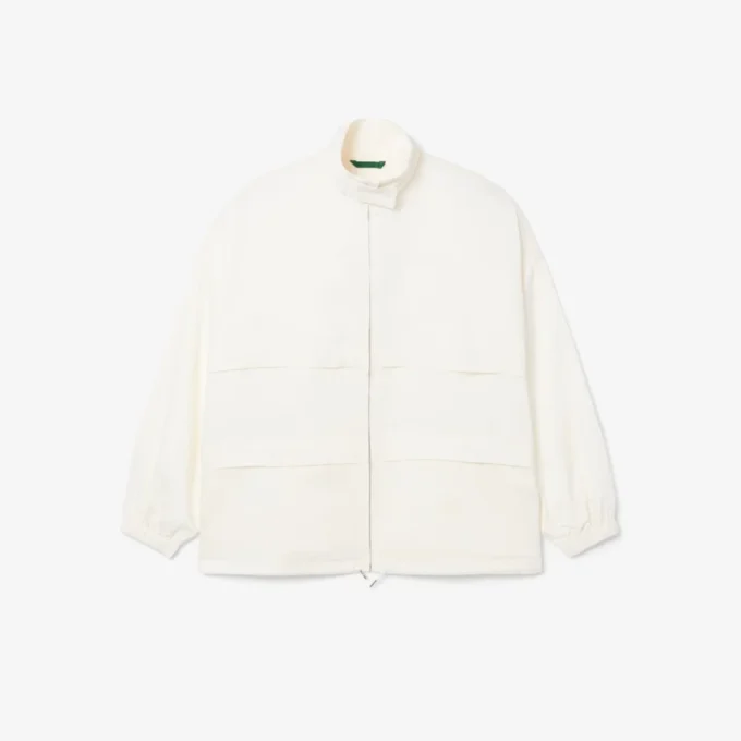 Oversized Keten Blend Eşofman Ceketi
