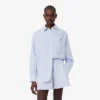 Oversized Keten Blend Gömlek