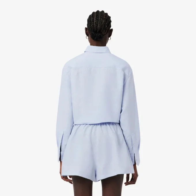 Oversized Keten Blend Gömlek