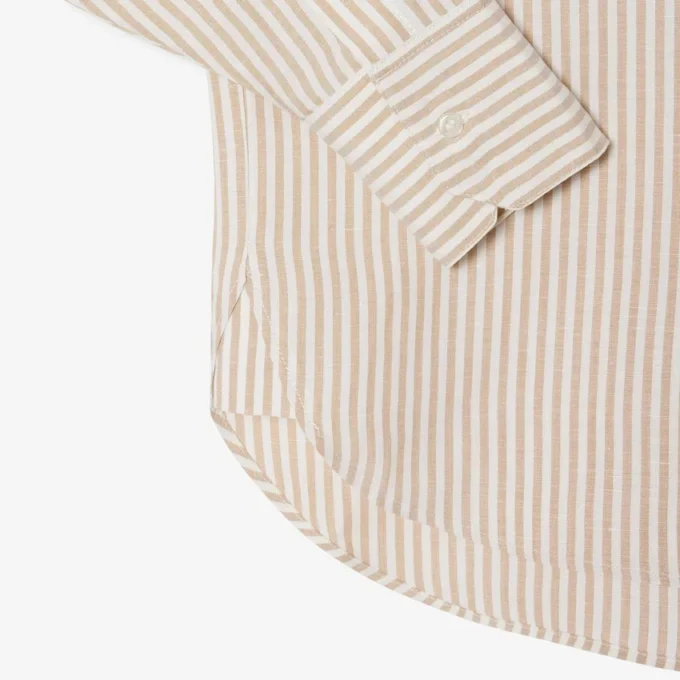 Oversized Keten Blend Gömlek