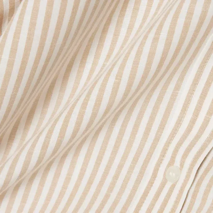 Oversized Keten Blend Gömlek