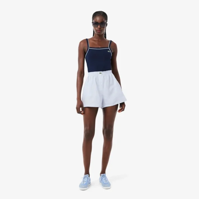 Oversized Keten Blend Şort