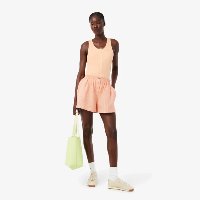 Oversized Keten Blend Şort