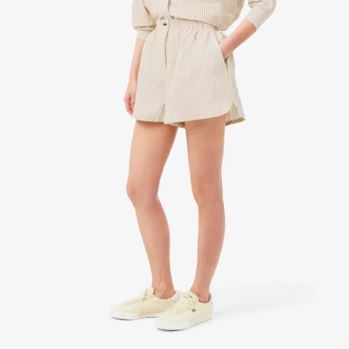 Oversized Keten Blend Şort