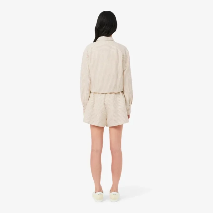 Oversized Keten Blend Şort