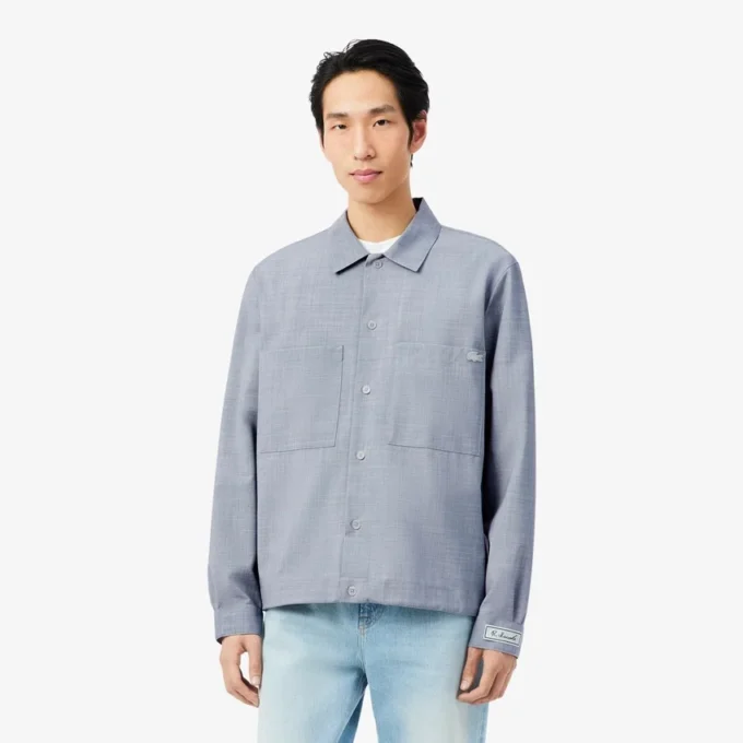 Oversized Yün Blend Overshirt