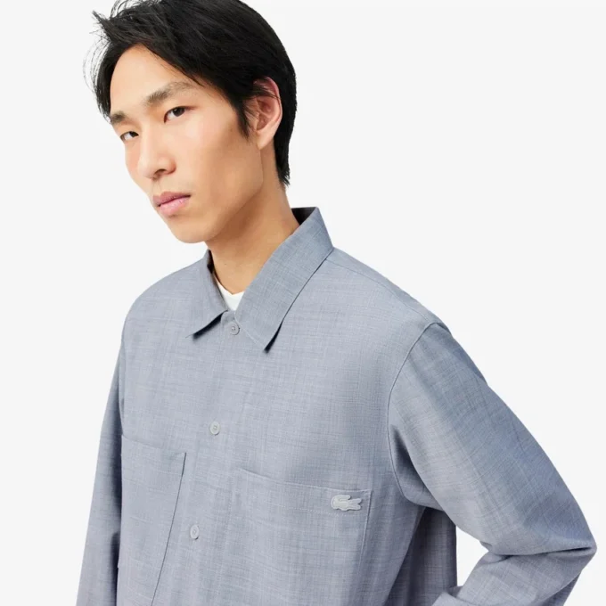 Oversized Yün Blend Overshirt