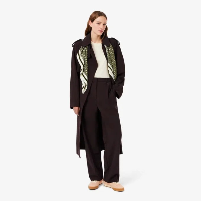 Oversized Yün Blend Pantolon