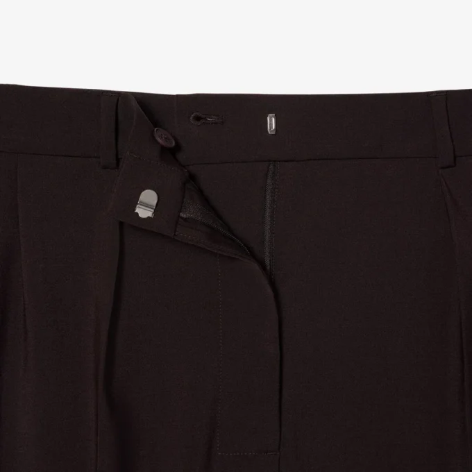 Oversized Yün Blend Pantolon