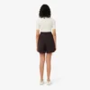 Oversized Yün Blend Pileli Bermuda Şort