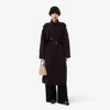 Oversized Yün Blend Trençkot