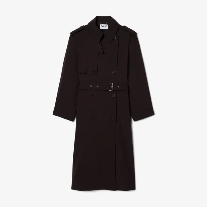 Oversized Yün Blend Trençkot
