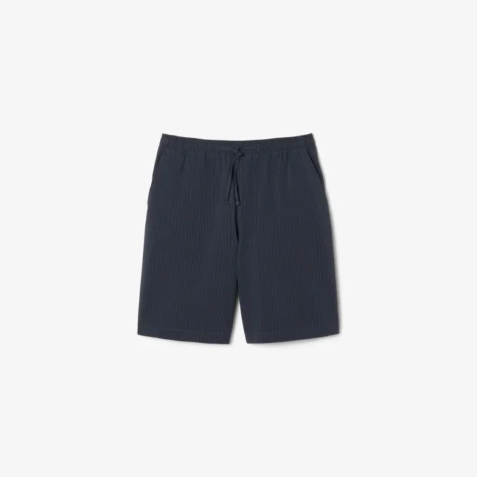 Pamuklu Seersucker Şort