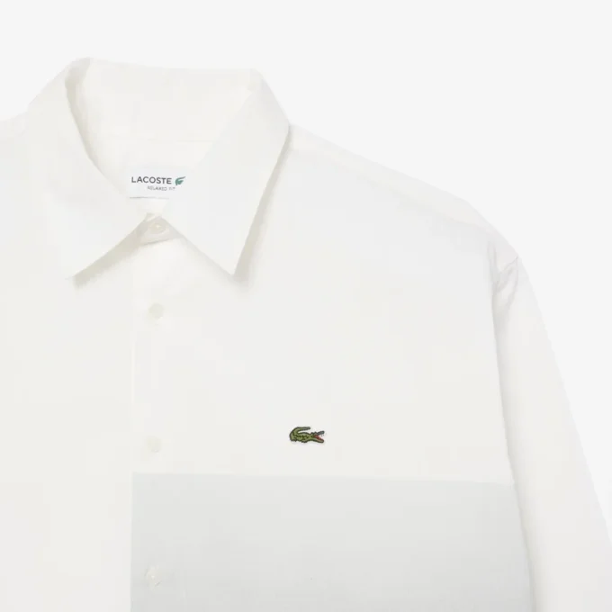 Rahat Kesim Baskılı Pamuklu Twill Gömlek