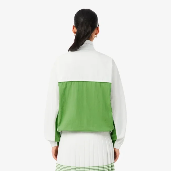 Rahat Kesim Fermuarlı Pamuklu Twill Ceket