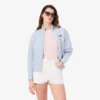 Rahat Kesim Fermuarlı Rozetli Sweatshirt