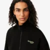 Rahat Kesim Fermuarlı Rozetli Sweatshirt