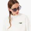 Rahat Kesim Fermuarlı Rozetli Sweatshirt
