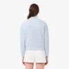 Rahat Kesim Fermuarlı Rozetli Sweatshirt