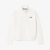 Rahat Kesim Fermuarlı Rozetli Sweatshirt