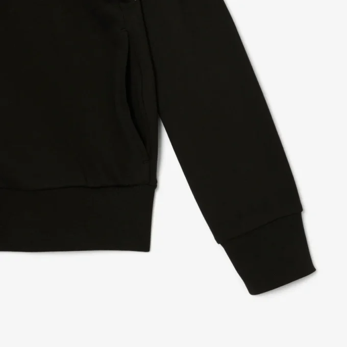 Rahat Kesim Fermuarlı Rozetli Sweatshirt