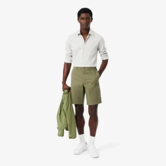 Regular Fit Streç Pamuklu Chino Bermuda Şort
