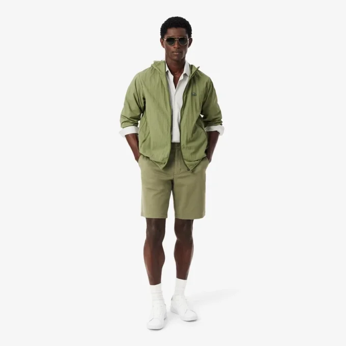 Regular Fit Streç Pamuklu Chino Bermuda Şort