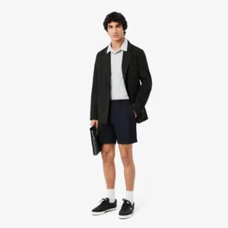 Regular Fit Streç Pamuklu Chino Bermuda Şort