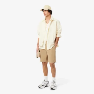 Regular Fit Streç Pamuklu Chino Bermuda Şort