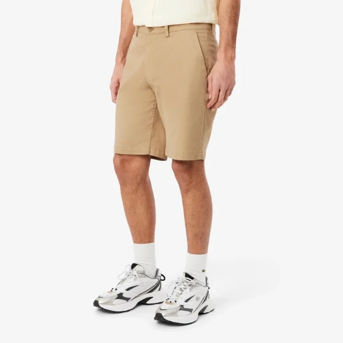 Regular Fit Streç Pamuklu Chino Bermuda Şort