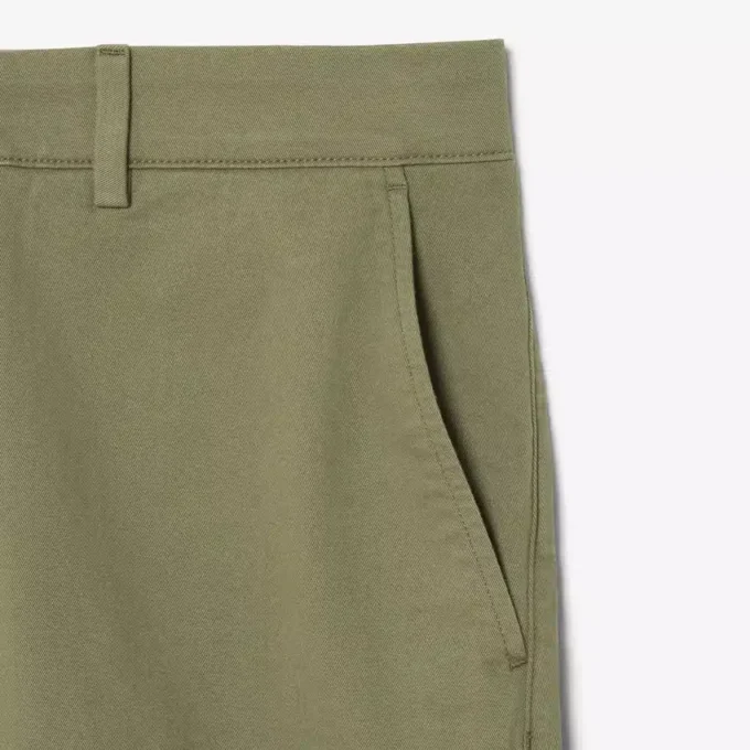 Regular Fit Streç Pamuklu Chino Bermuda Şort