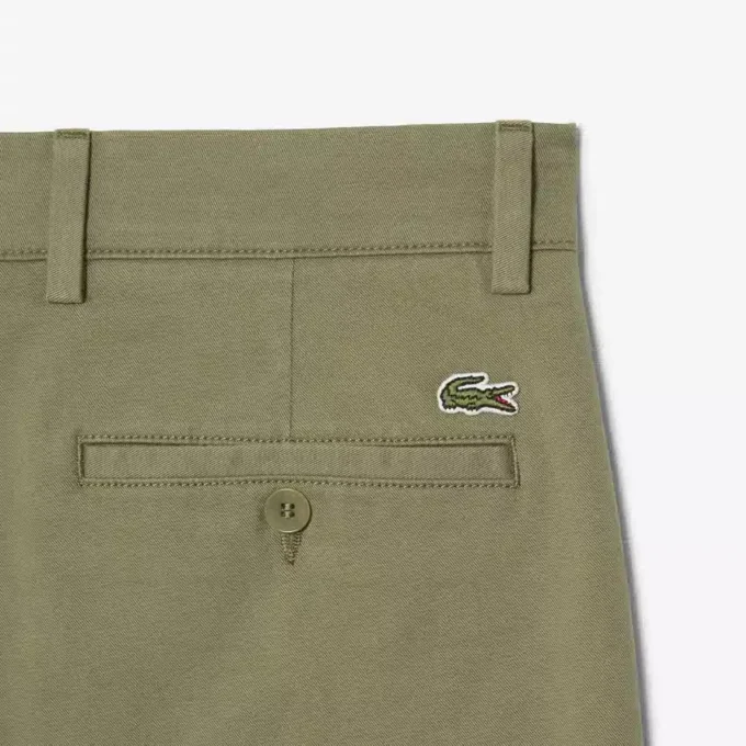 Regular Fit Streç Pamuklu Chino Bermuda Şort