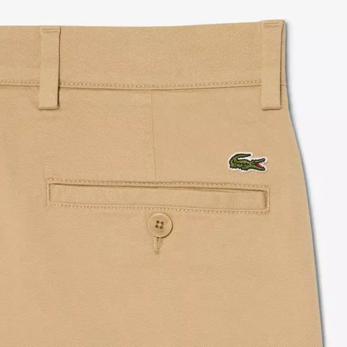 Regular Fit Streç Pamuklu Chino Bermuda Şort