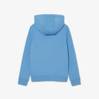 Renk Bloklu Fermuarlı Kapüşonlu Sweatshirt