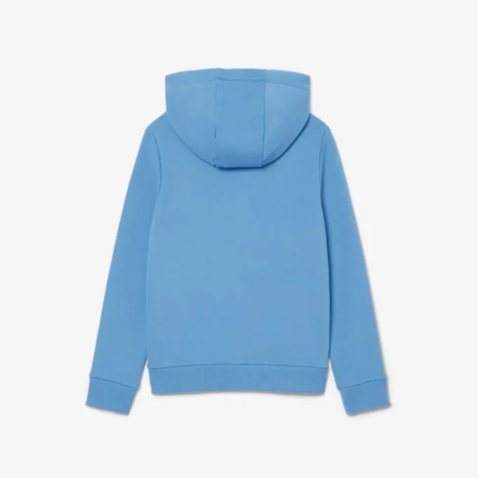 Renk Bloklu Fermuarlı Kapüşonlu Sweatshirt
