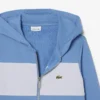 Renk Bloklu Fermuarlı Kapüşonlu Sweatshirt