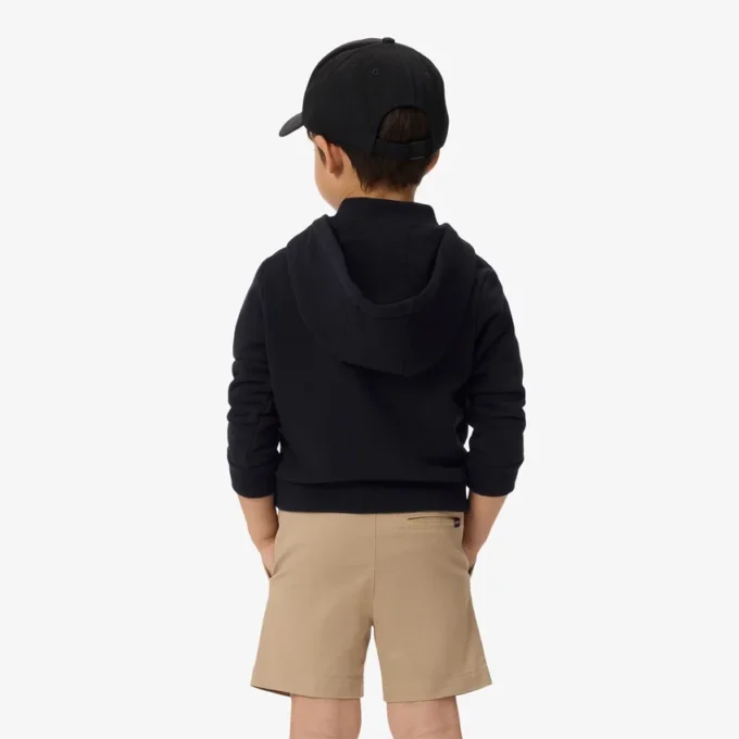 Renk Bloklu Fermuarlı Kapüşonlu Sweatshirt