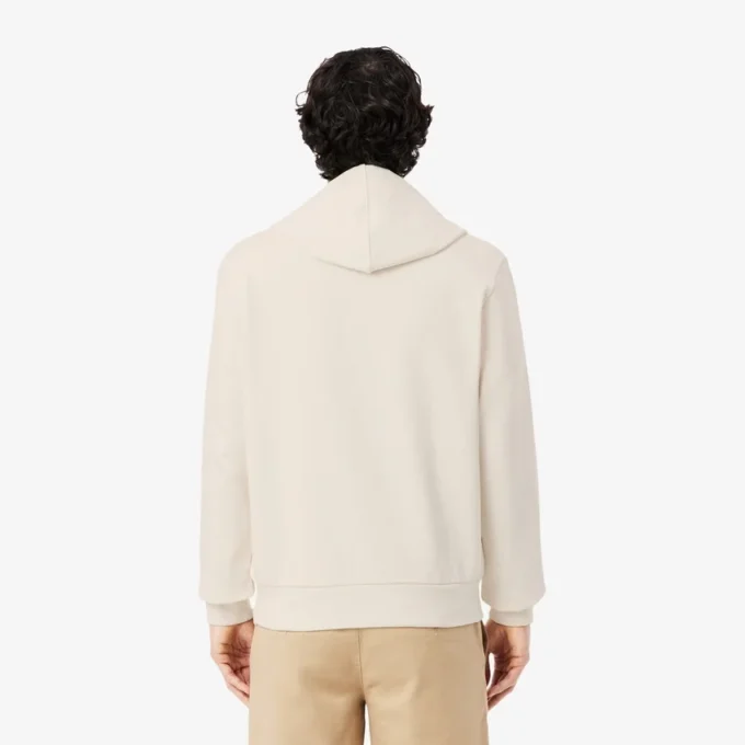 Renk Bloklu Fermuarlı Kapüşonlu Sweatshirt