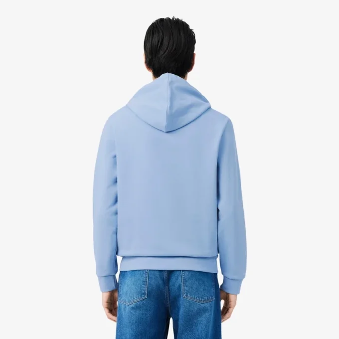 Renk Bloklu Fermuarlı Kapüşonlu Sweatshirt